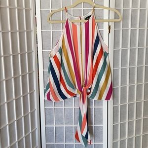 Vici Dolls rainbow striped tank